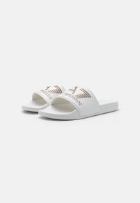 EA7 Emporio Armani UNISEX - Bazénové šmýkačky - white/rose