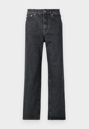 RELAXED HIGH WAISTED - Blugi loose fit - washed black