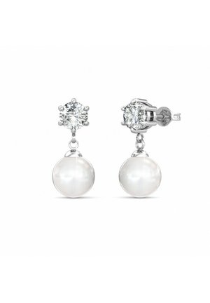 PAULINE - Boucles d'oreilles - argenté couleur / cristal
