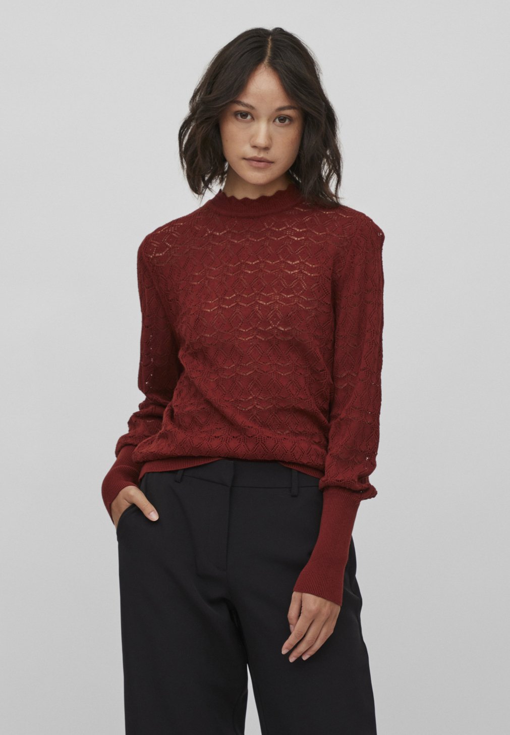 VILA VIVO - Trui - fired brick/rood gemêleerd - Zalando.nl