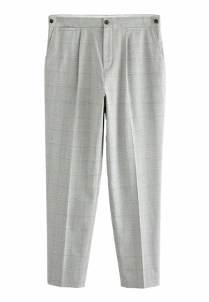 Next BUTTON SIDE ADJUSTER - SLIM FIT - Chino - grey check