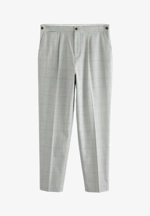 Next BUTTON SIDE ADJUSTER - SLIM FIT - Chino - grey check
