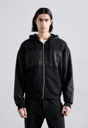 BAND LOGO FULL ZIP HOODIE - Sweat zippé - black