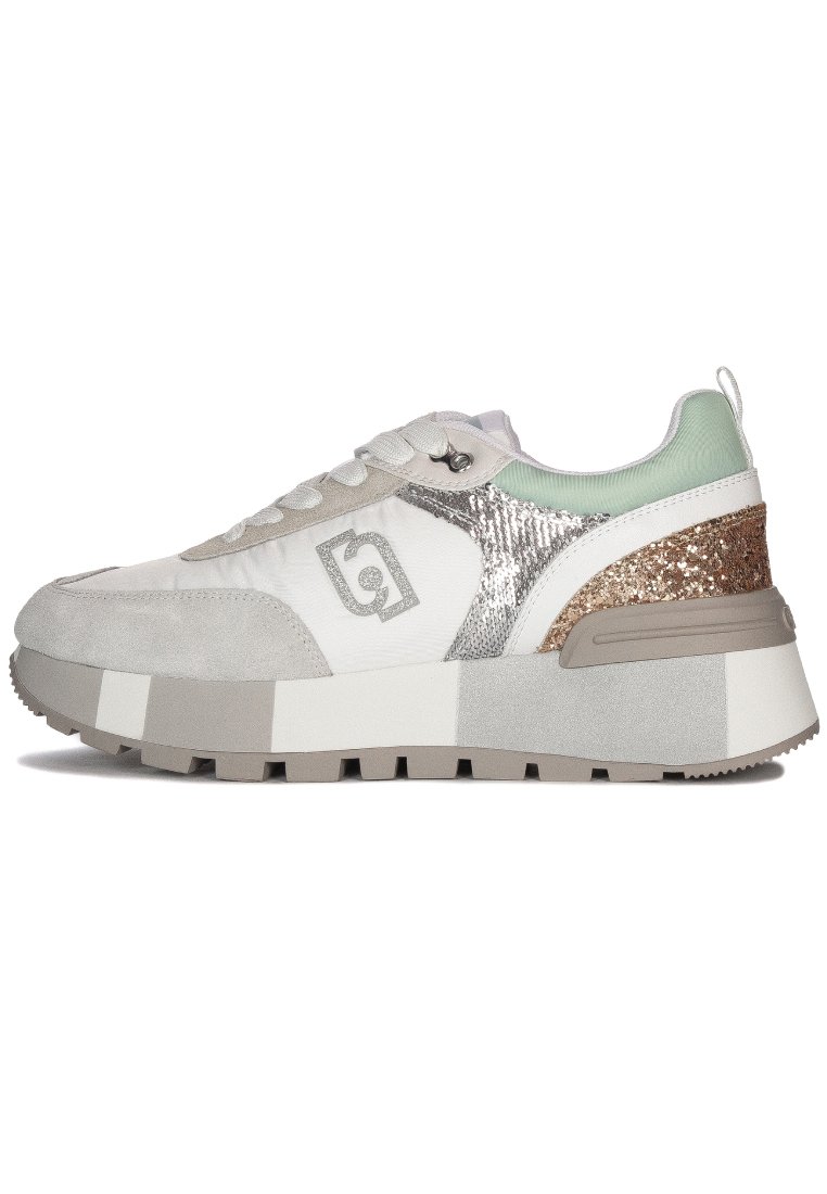 Sneakers Platform CHIC BELLA B321 – Velours Kaki, Détails Or, Antidérapantes, Hiver 2025
