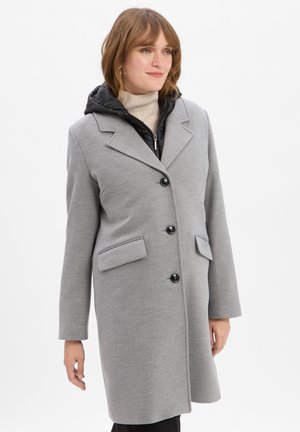 Manteau classique - hellgrau schwarz