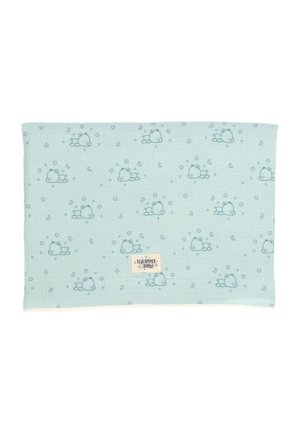 BABY BLANKET SLUMBER BEAR - Muslin blanket - helles türkis