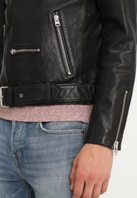 AllSaints Skinnjacka - black