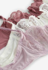 Next 3 PACK - Podprsenka bez kostíc - mauve purple cream rose pink