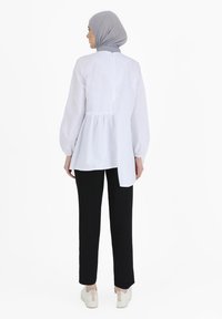 Modanisa BALLOON SLEEVE POPLIN BENIN - Tunika - white