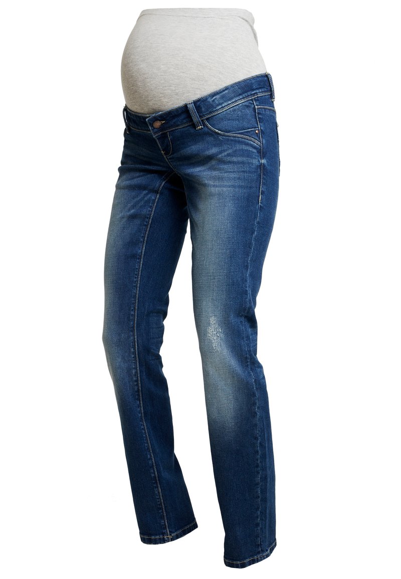 MAMALICIOUS Jeans a sigaretta blu scuro