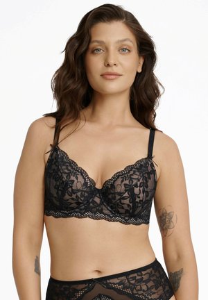 ESOTIQ Underwired bra - Black and gold