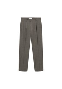 Les Deux REECE RELAXED SUIT PANTS - Hlače - grey/black