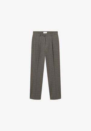 Les Deux REECE RELAXED SUIT PANTS - Kalhoty - grey/black