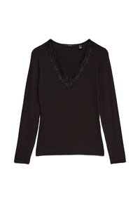 VMROSA V NECK - Camiseta de manga larga - black