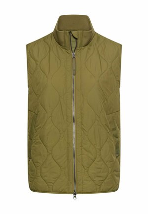 MIT STEHKRAGEN - Vest - olive