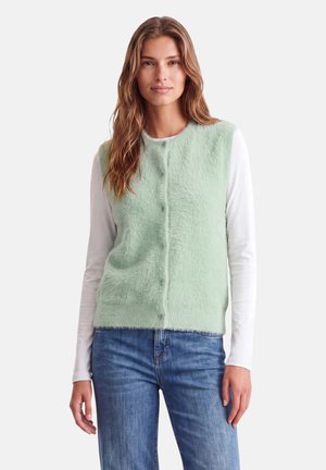 Street One Studio, FEDERGARN WESTE MIT RUNDHALS UND KNÖPFEN - Veste sans manches - grayed mint