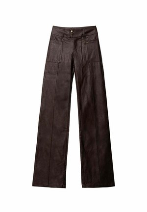 THE-ARE, CON BRAGUETA DOBLE BOTÓN Y BOLSILLOS - Pantalon classique - marrón