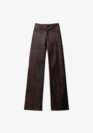 THE-ARE, CON BRAGUETA DOBLE BOTÓN Y BOLSILLOS - Pantalon classique - marrón