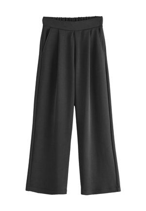 Next, REGULAR FIT - PINSTRIPE SLINKY PLEATED TROUSERS - Trousers - charcoal grey