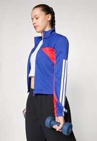 adidas Sportswear TIRO  - Casaco de treino - semi lucid blue/pure ruby/white