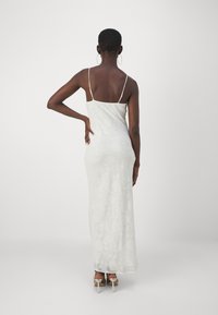 Gina Tricot FLORAL COWL NECK DRESS - Maxiklänning - egret