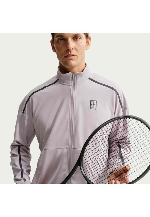 Nike NIKECOURT HERITAGE SUIT JACKET - Training jacket - silver lilac/gridiron — photo 4