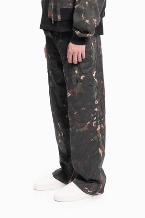 OLIVE DIRT WASH CARGO UNISEX - Hlačami s stranskimi žepi - olive dirt wash