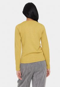 Saint Tropez MILASZ R-NECK - Kardigán - burnished gold melange