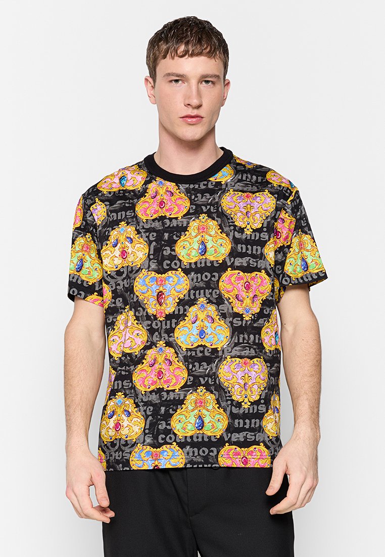 Versace Jeans Couture T-shirt print zwart Versace Jeans Couture T-shirt print zwart