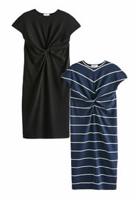 Next 2 PACK REGULAR FIT - Džersejové šaty - black navy