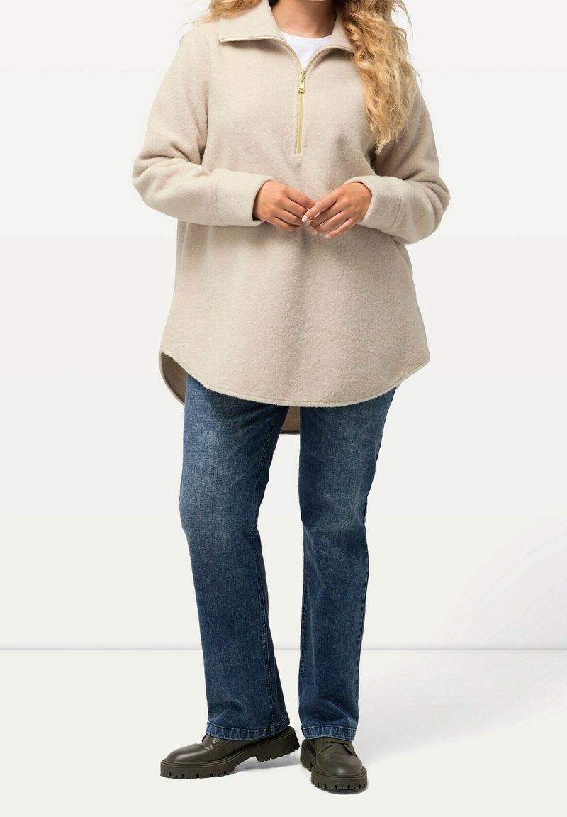 Ulla Popken Sweat polaire - beige