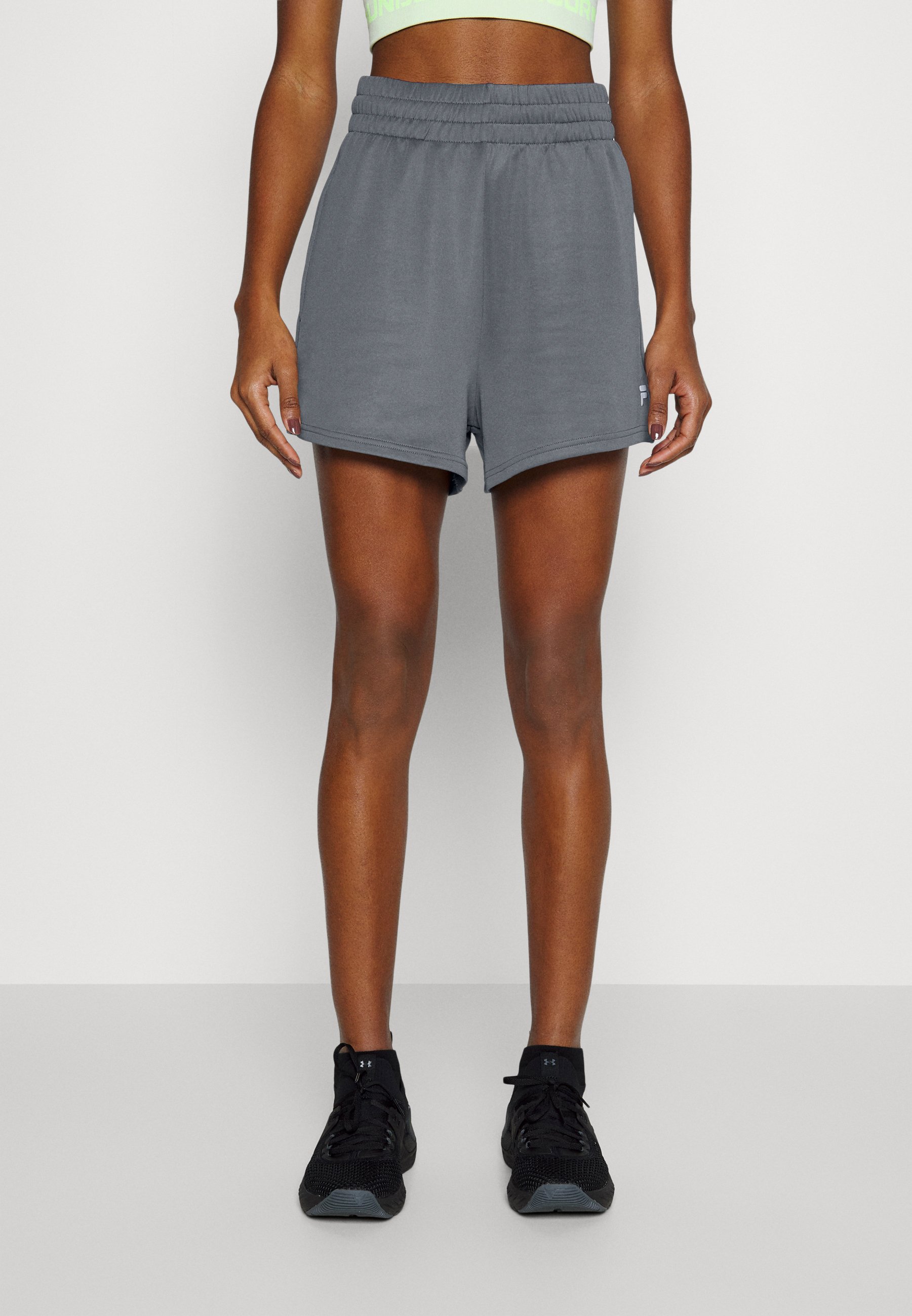 Fila Calais High Waist Shorts Sports Shorts Iron Gate, Women's, Size: XL, Dark Grey