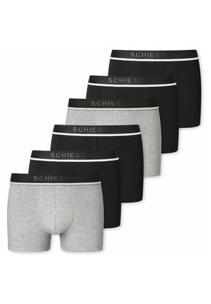 6 PACK - Boxer Briefs - schwarz/schwarz/grau melange