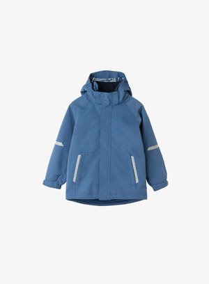 Polarn O. Pyret, STORMY WATERPROOF SHELL JACKET UNISEX - Regenjas - bijou blue