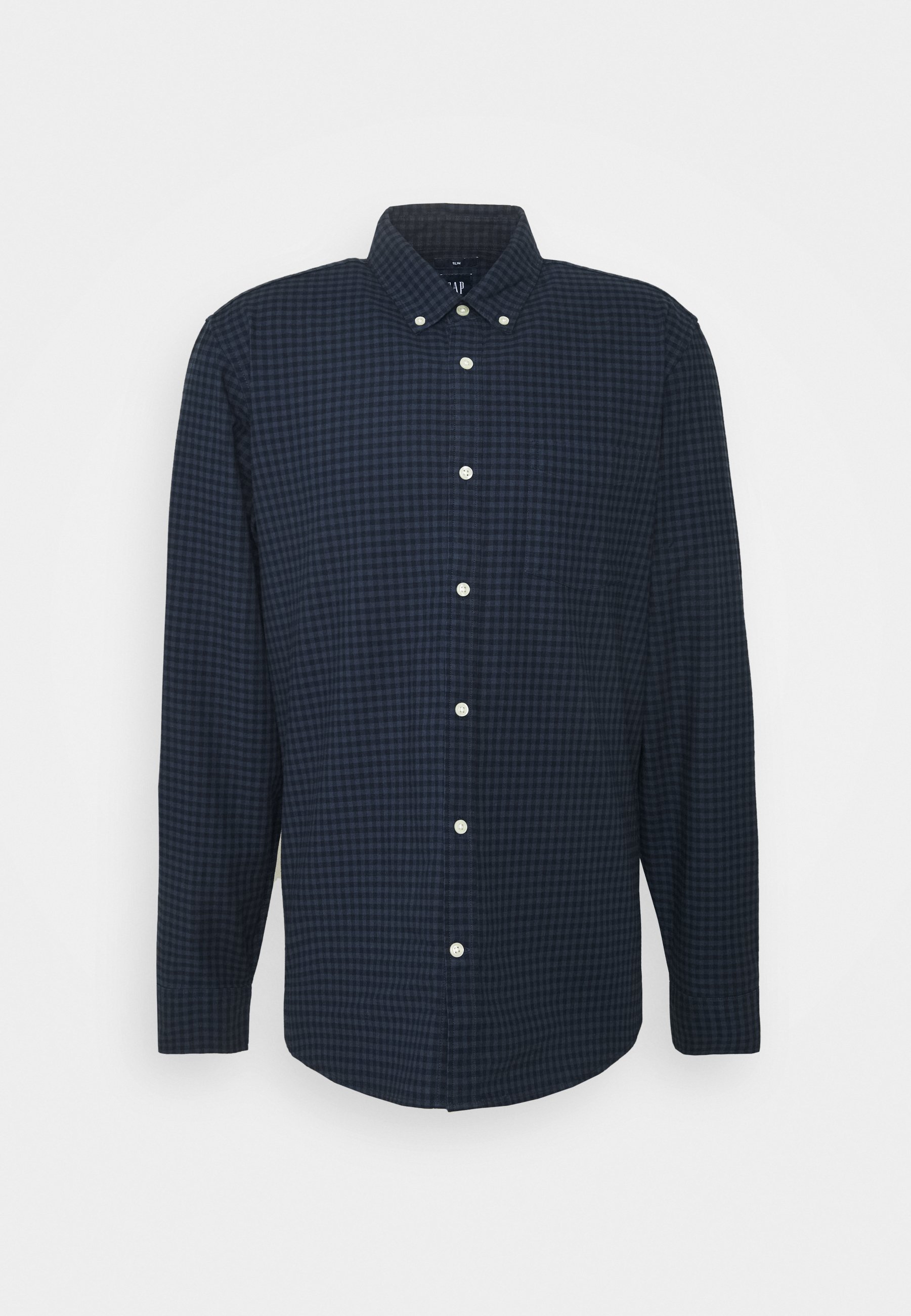 GAP SLIM OXFORD Skjorte navy gingham Zalando.no GAP Skjorte - navy