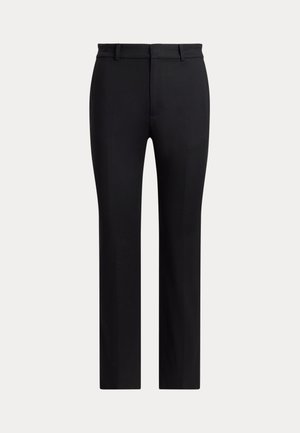 Lauren Ralph Lauren Petite, DOUBLE-FACED COTTON SLIM STRAIGHT PANT - Kalhoty - black