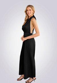 Cupshe ELEGANT HALTER NECK WIDE LEG - Mono - black