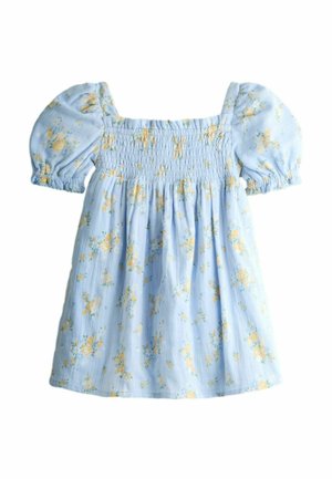 REGULAR FIT - FLORAL SMOCKED BODICE  - Denné šaty - light blue