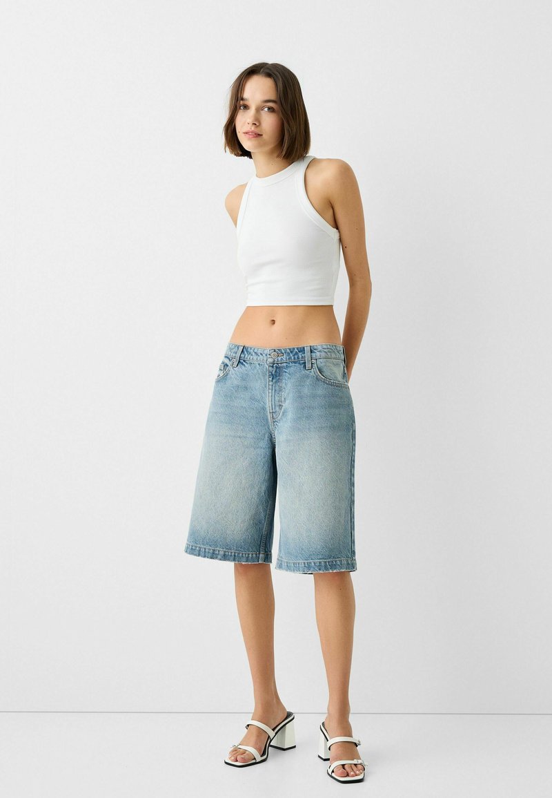 Bershka Jeansshort lichtblauw