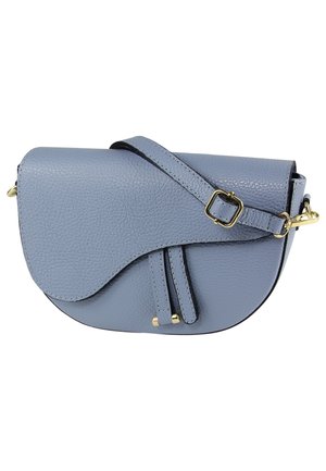 DrachenLeder SCHULTER - Schoudertas - hellblau