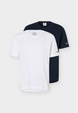 Champion, CREWNECK TEE 2 PACK - Základné tričko - white/navy