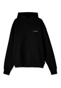 TATE STRUCTURED HOODIE - Majica s kapuljačom - washed black/white