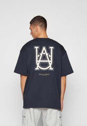 HOOPS COURTSIDE  - T-shirts print - black/stone