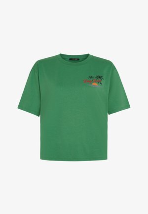 King Louie, BOXY TOP PLACEMENT PRINT - T-shirt print - peapod green