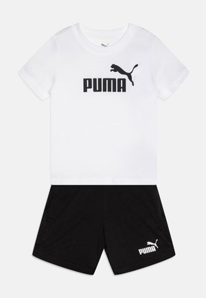 Puma, LOGO TEE UNISEX SET - Pantaloni scurți - white/black