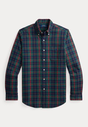 Polo Ralph Lauren, CUSTOM FIT PLAID OXFORD SHIRT - Chemise - navy green multi