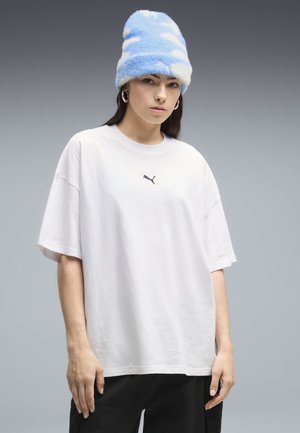 Puma, ESSENTIALS OVERSIZED T-SHIRT - T-Shirt basic - white