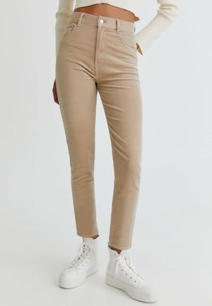 Pantalon classique - mottled beige