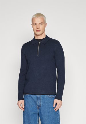 GUNA HALF ZIP - Strikkegenser - sky captain