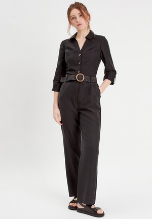 MIT GÜRTEL - Tuta jumpsuit - noir